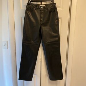 Mango Faux Leather Pants